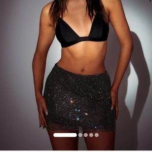 SLA The Label IRIDESCENT ROMI DIAMANTÉ SKIRT